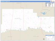 Roosevelt County, MT <br /> Wall Map <br /> Zip Code <br /> Basic Style 2024 Map