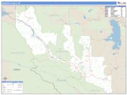 Sanders County, MT <br /> Wall Map <br /> Zip Code <br /> Basic Style 2024 Map