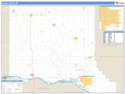 Dodge County, NE <br /> Wall Map <br /> Zip Code <br /> Basic Style 2024 Map