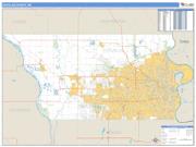 Douglas County, NE <br /> Wall Map <br /> Zip Code <br /> Basic Style 2024 Map