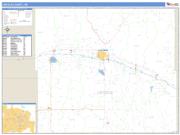 Lincoln County, NE <br /> Wall Map <br /> Zip Code <br /> Basic Style 2024 Map