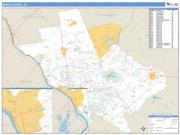 Mercer County, NJ <br /> Wall Map <br /> Zip Code <br /> Basic Style 2024 Map