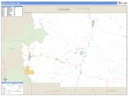 Colfax County, NM <br /> Wall Map <br /> Zip Code <br /> Basic Style 2024 Map