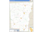 Chenango County, NY <br /> Wall Map <br /> Zip Code <br /> Basic Style 2024 Map