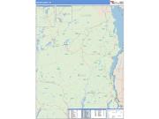 Essex County, NY <br /> Wall Map <br /> Zip Code <br /> Basic Style 2024 Map