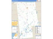 Franklin County, NY <br /> Wall Map <br /> Zip Code <br /> Basic Style 2024 Map