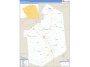 Lewis County, NY <br /> Wall Map <br /> Zip Code <br /> Basic Style 2024 Map
