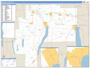Ontario County, NY <br /> Wall Map <br /> Zip Code <br /> Basic Style 2024 Map