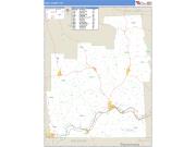 Tioga County, NY <br /> Wall Map <br /> Zip Code <br /> Basic Style 2024 Map