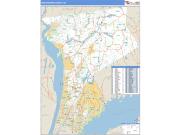 Westchester County, NY <br /> Wall Map <br /> Zip Code <br /> Basic Style 2024 Map