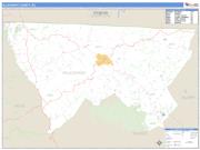 Alleghany County, NC <br /> Wall Map <br /> Zip Code <br /> Basic Style 2024 Map