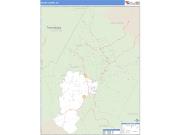 Avery County, NC <br /> Wall Map <br /> Zip Code <br /> Basic Style 2024 Map
