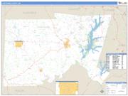 Chatham County, NC <br /> Wall Map <br /> Zip Code <br /> Basic Style 2024 Map
