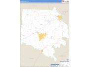 Davie County, NC <br /> Wall Map <br /> Zip Code <br /> Basic Style 2024 Map