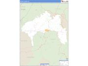 Yancey County, NC <br /> Wall Map <br /> Zip Code <br /> Basic Style 2024 Map