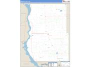 Emmons County, ND <br /> Wall Map <br /> Zip Code <br /> Basic Style 2024 Map