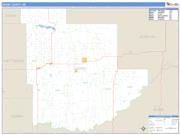 Grant County, ND <br /> Wall Map <br /> Zip Code <br /> Basic Style 2024 Map