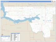 McLean County, ND <br /> Wall Map <br /> Zip Code <br /> Basic Style 2024 Map