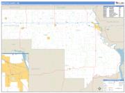Morton County, ND <br /> Wall Map <br /> Zip Code <br /> Basic Style 2024 Map