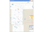 Pierce County, ND <br /> Wall Map <br /> Zip Code <br /> Basic Style 2024 Map