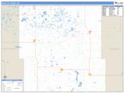 Rolette County, ND <br /> Wall Map <br /> Zip Code <br /> Basic Style 2024 Map