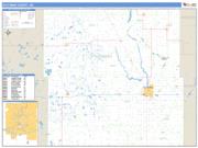 Stutsman County, ND <br /> Wall Map <br /> Zip Code <br /> Basic Style 2024 Map