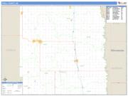 Traill County, ND <br /> Wall Map <br /> Zip Code <br /> Basic Style 2024 Map