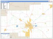 Allen County, OH <br /> Wall Map <br /> Zip Code <br /> Basic Style 2024 Map