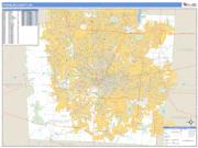 Franklin County, OH <br /> Wall Map <br /> Zip Code <br /> Basic Style 2024 Map