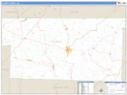 Holmes County, OH <br /> Wall Map <br /> Zip Code <br /> Basic Style 2024 Map