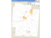 Jackson County, OH <br /> Wall Map <br /> Zip Code <br /> Basic Style 2024 Map