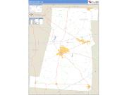 Madison County, OH <br /> Wall Map <br /> Zip Code <br /> Basic Style 2024 Map