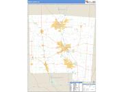 Miami County, OH <br /> Wall Map <br /> Zip Code <br /> Basic Style 2024 Map