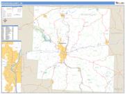 Muskingum County, OH <br /> Wall Map <br /> Zip Code <br /> Basic Style 2024 Map
