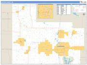 Carter County, OK <br /> Wall Map <br /> Zip Code <br /> Basic Style 2024 Map