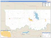 Choctaw County, OK <br /> Wall Map <br /> Zip Code <br /> Basic Style 2024 Map
