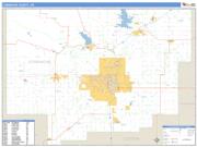 Comanche County, OK <br /> Wall Map <br /> Zip Code <br /> Basic Style 2024 Map