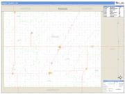 Grant County, OK <br /> Wall Map <br /> Zip Code <br /> Basic Style 2024 Map