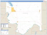 Jefferson County, OK <br /> Wall Map <br /> Zip Code <br /> Basic Style 2024 Map
