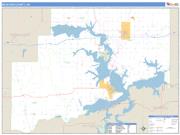 McIntosh County, OK <br /> Wall Map <br /> Zip Code <br /> Basic Style 2024 Map