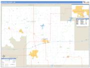 Okfuskee County, OK <br /> Wall Map <br /> Zip Code <br /> Basic Style 2024 Map
