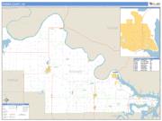 Pawnee County, OK <br /> Wall Map <br /> Zip Code <br /> Basic Style 2024 Map