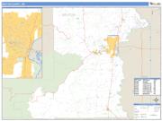 Benton County, OR <br /> Wall Map <br /> Zip Code <br /> Basic Style 2024 Map