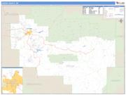 Crook County, OR <br /> Wall Map <br /> Zip Code <br /> Basic Style 2024 Map