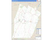 Bedford County, PA <br /> Wall Map <br /> Zip Code <br /> Basic Style 2024 Map