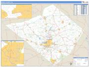 Berks County, PA <br /> Wall Map <br /> Zip Code <br /> Basic Style 2024 Map