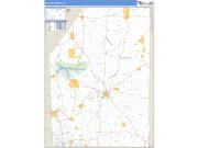 Butler County, PA <br /> Wall Map <br /> Zip Code <br /> Basic Style 2024 Map