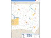 Mercer County, PA <br /> Wall Map <br /> Zip Code <br /> Basic Style 2024 Map