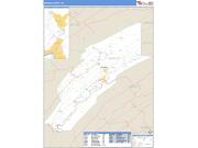 Mifflin County, PA <br /> Wall Map <br /> Zip Code <br /> Basic Style 2024 Map