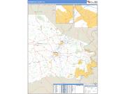 Washington County, PA <br /> Wall Map <br /> Zip Code <br /> Basic Style 2024 Map